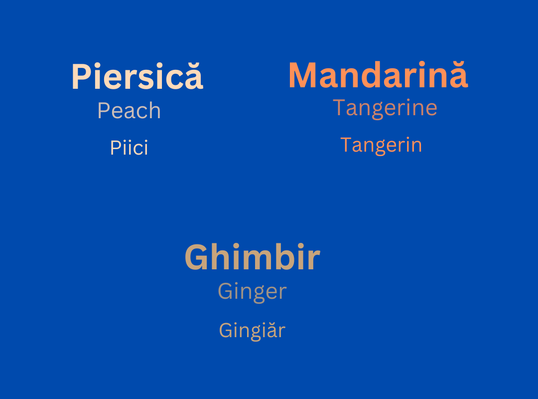 nuante ale culorii portocaliu